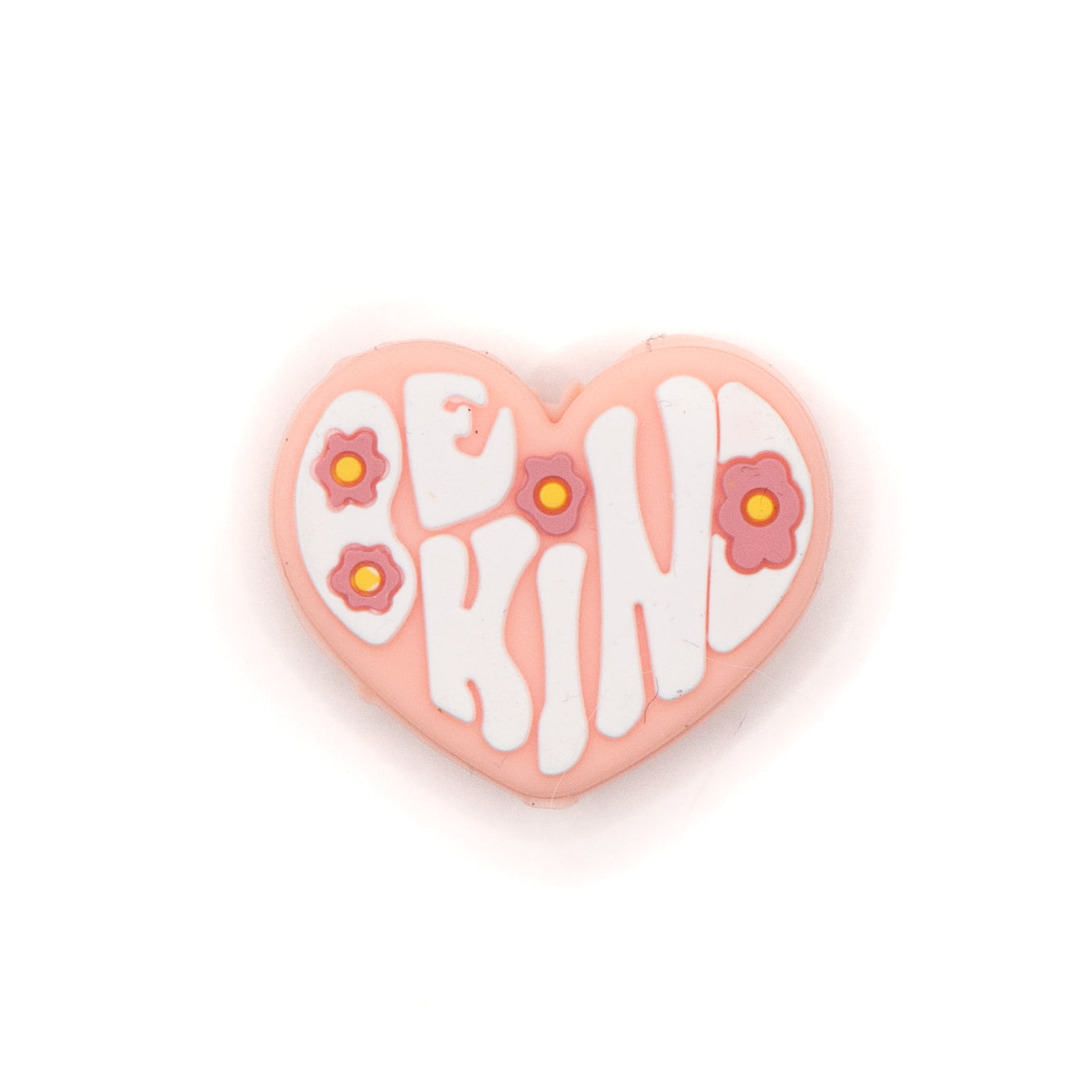 Be Kind Heart Silicone Focal Bead