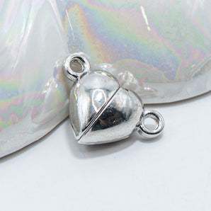 Platinum Heart Magnetic Clasp