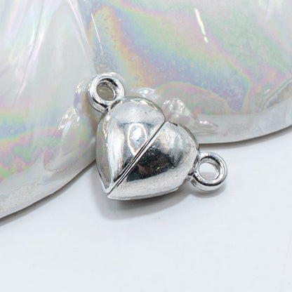 Platinum Heart Magnetic Clasp