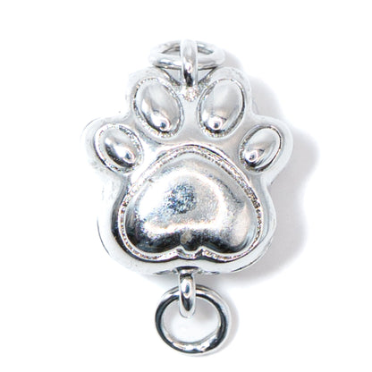 Platinum Paw Print Magnetic Clasp