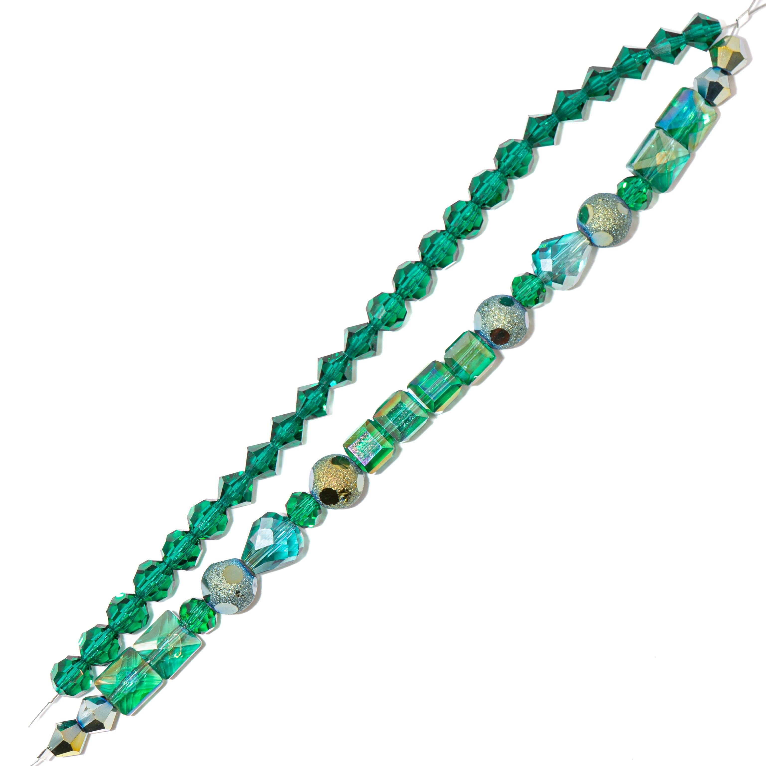 Preciosa Bead Strand Duo in Emerald Garden