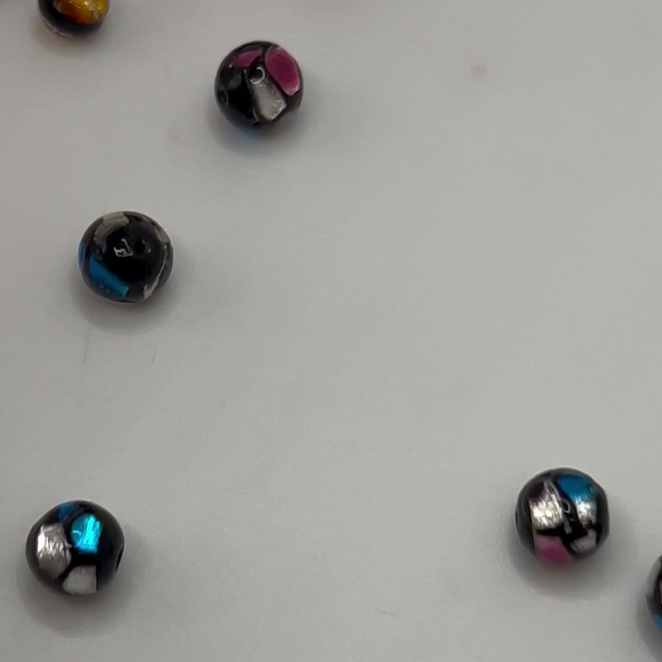 Lampwork Beads By The Dozen in Bubbling Amber