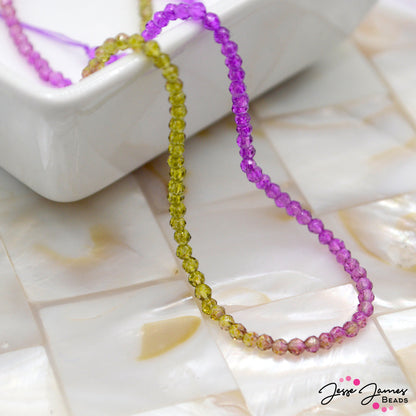 Purple Posey Ombre 2mm Glass Strand