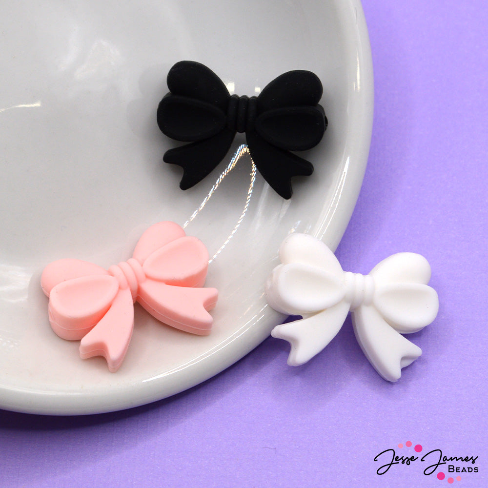 Put A Bow On It Silicone Focal Bead