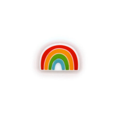 Rainbow Silicone Focal Bead