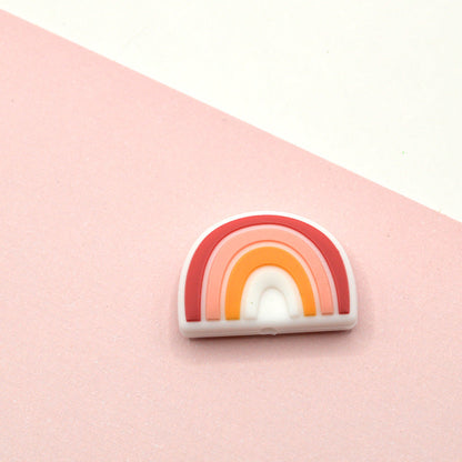 Rainbow Silicone Focal Bead