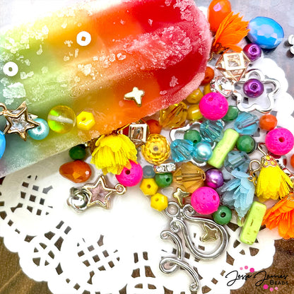 Bead Mix in Rainbow Water Ice Mini