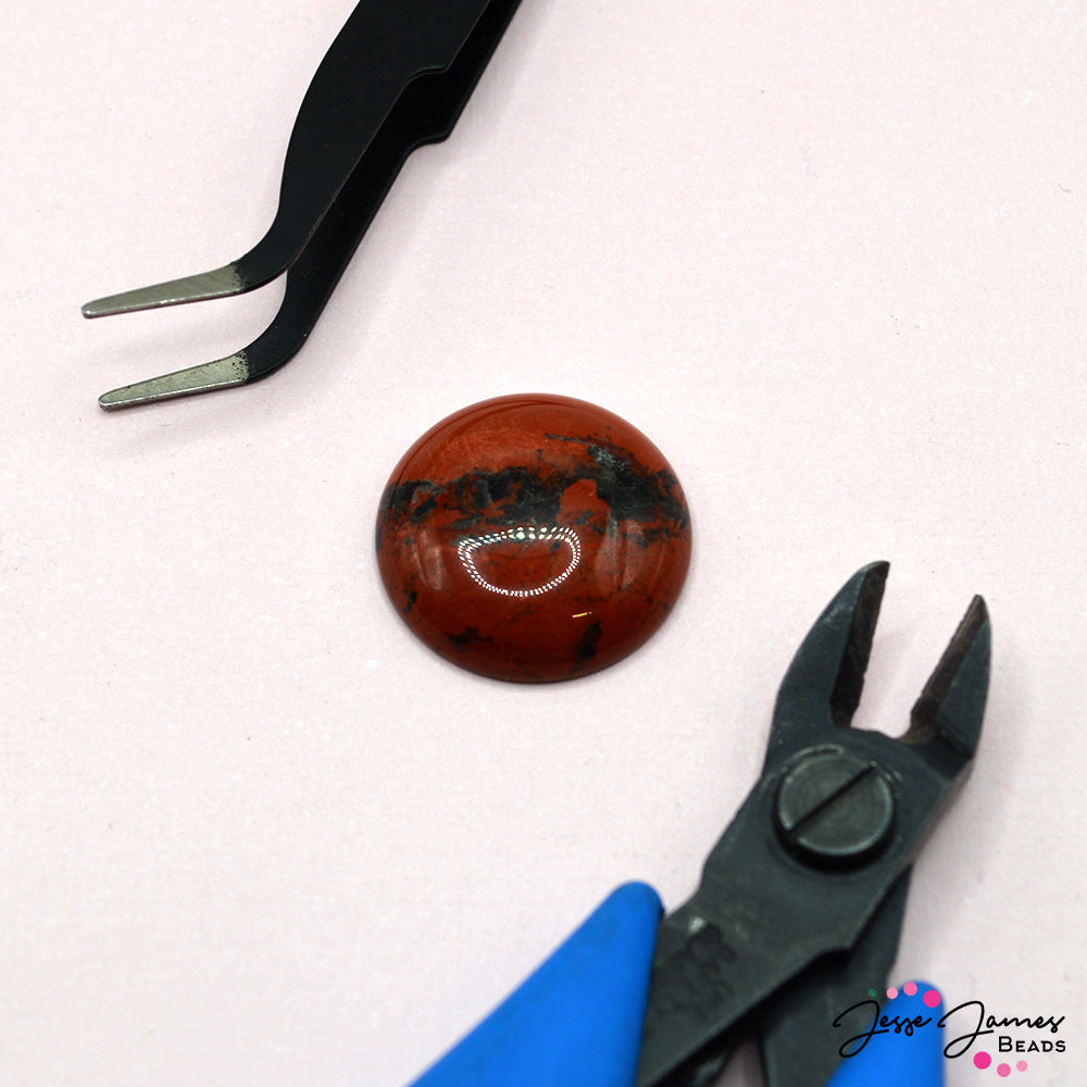 Red Rock 25mm  Cabochon