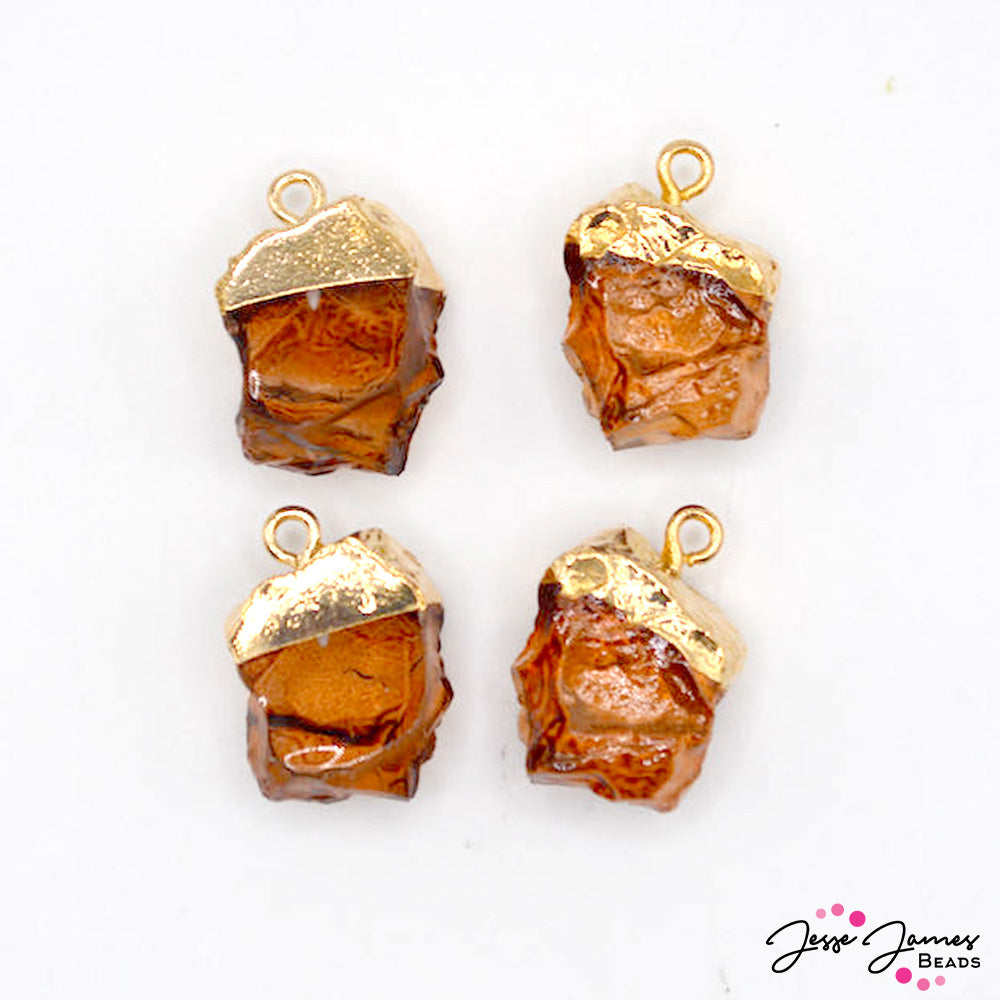 Resin Charm Set in Eternal Amber