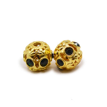 Radiant Spectrum Bead Pair in Green