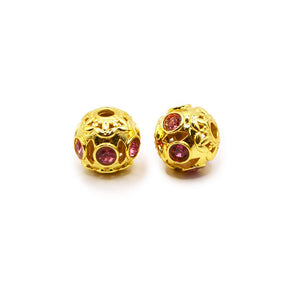 Radiant Spectrum Bead Pair in Pink