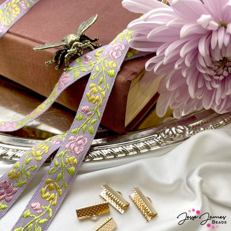 Gardens in Bloom Ribbon & Clasp Set