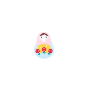 Russian Nesting Dolls Silicone Focal Bead