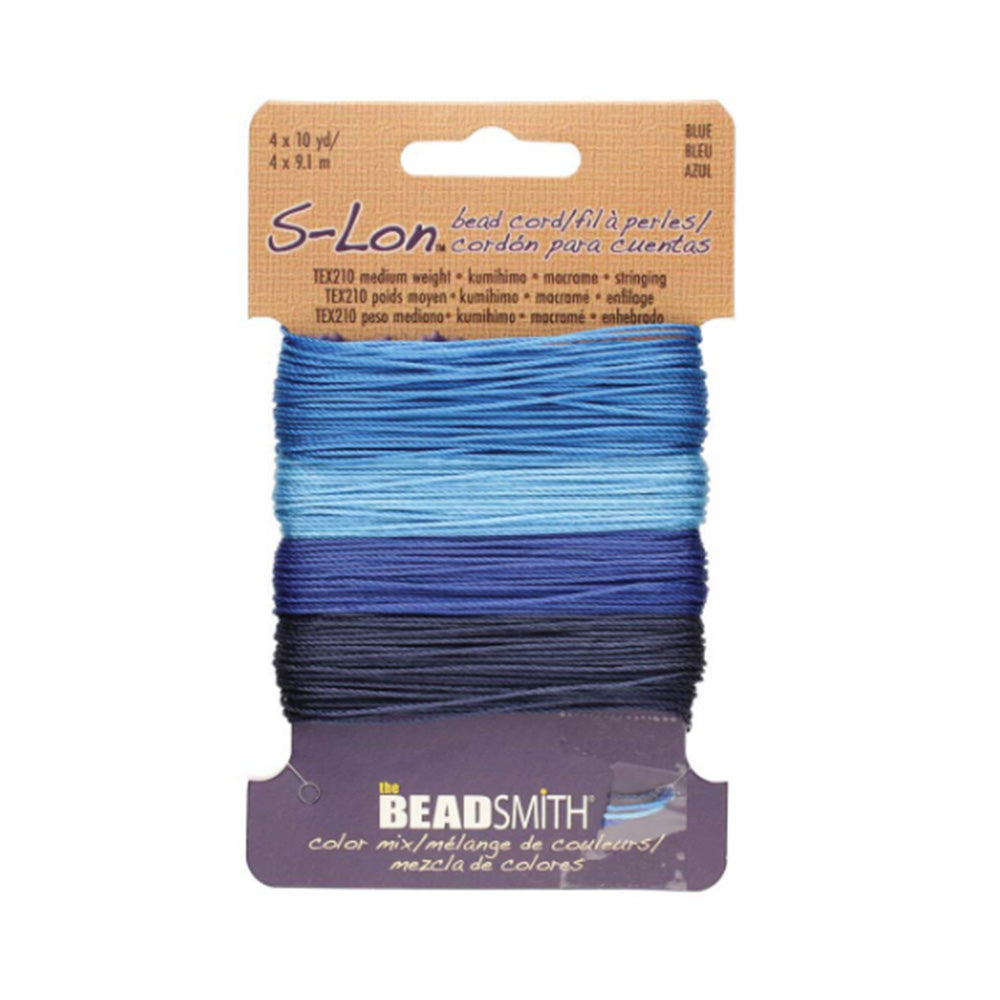 S-Lon Bead Cord in Blue