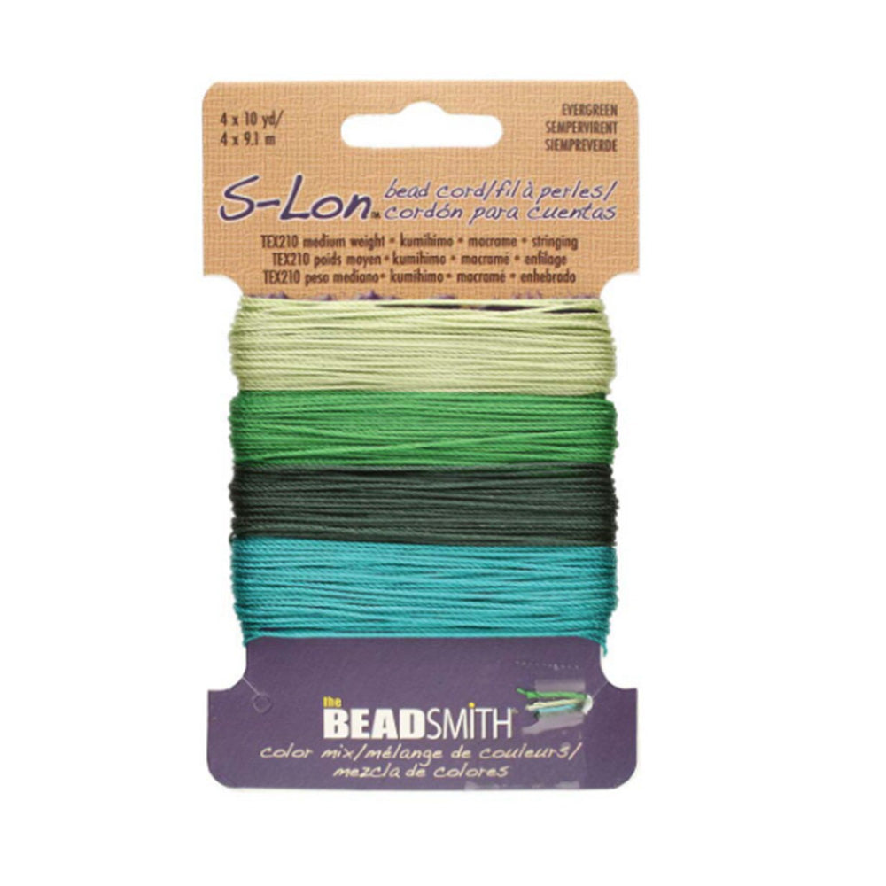 S-Lon Bead Cord in Evergreen