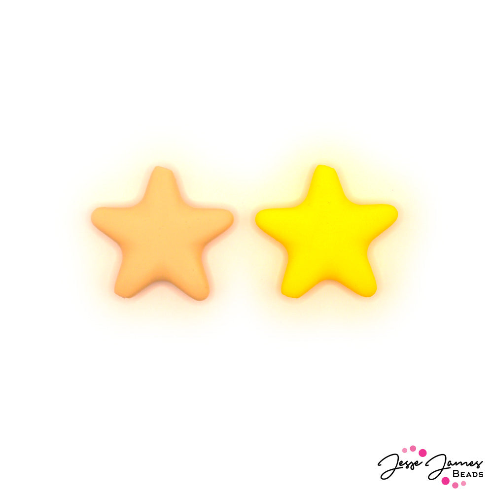 Seeing Stars Silicone Focal Bead