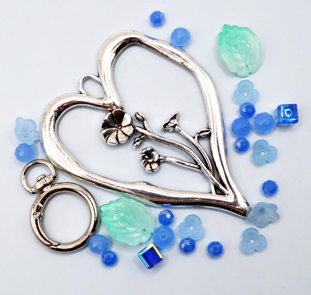 Birth Month Flower Keychain Kit in September Morning Glory