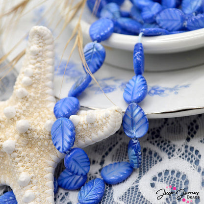 Shell Bead Strand in Royal Blue