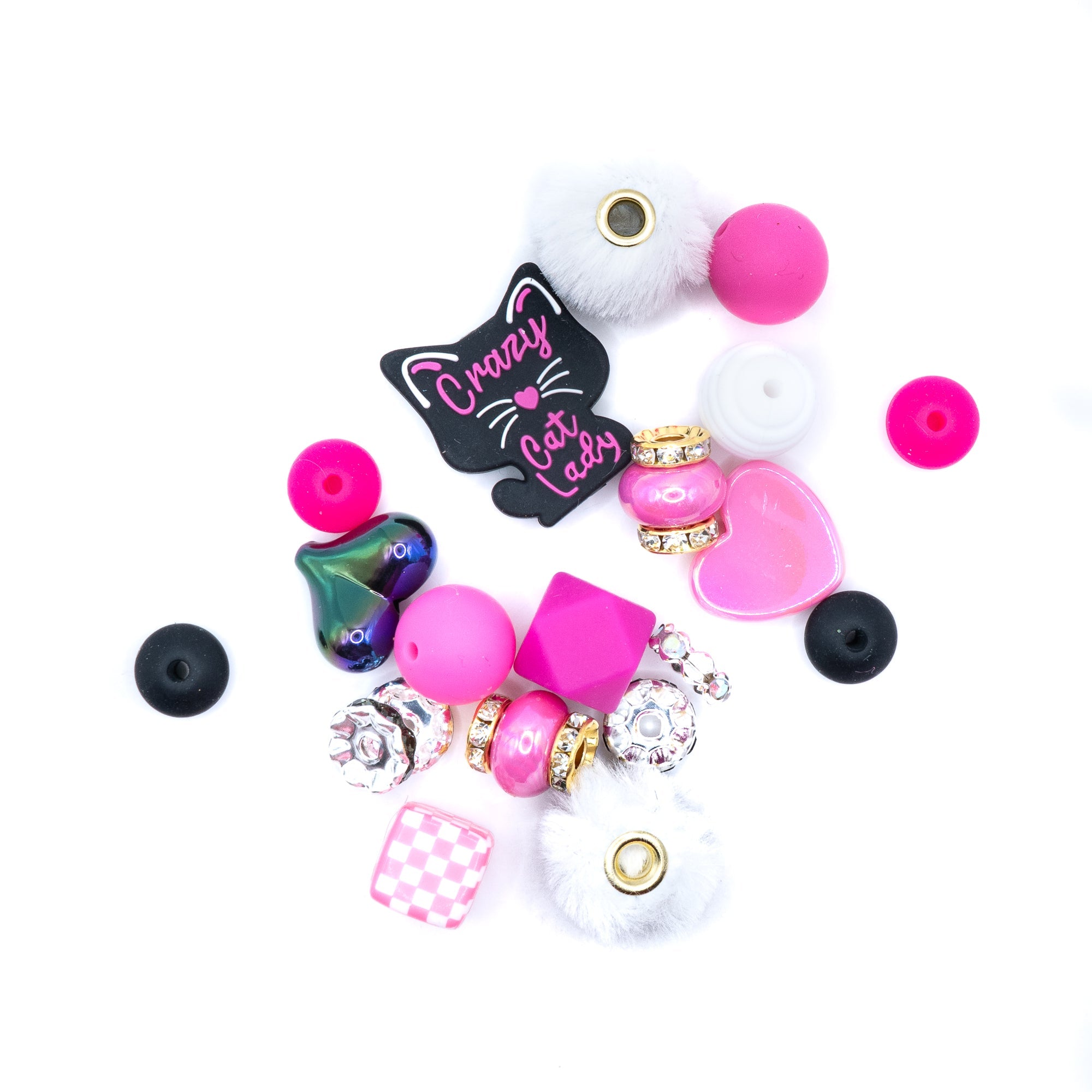 Bite-Sized Silicone Bead Mix in Cat Lady Chic
