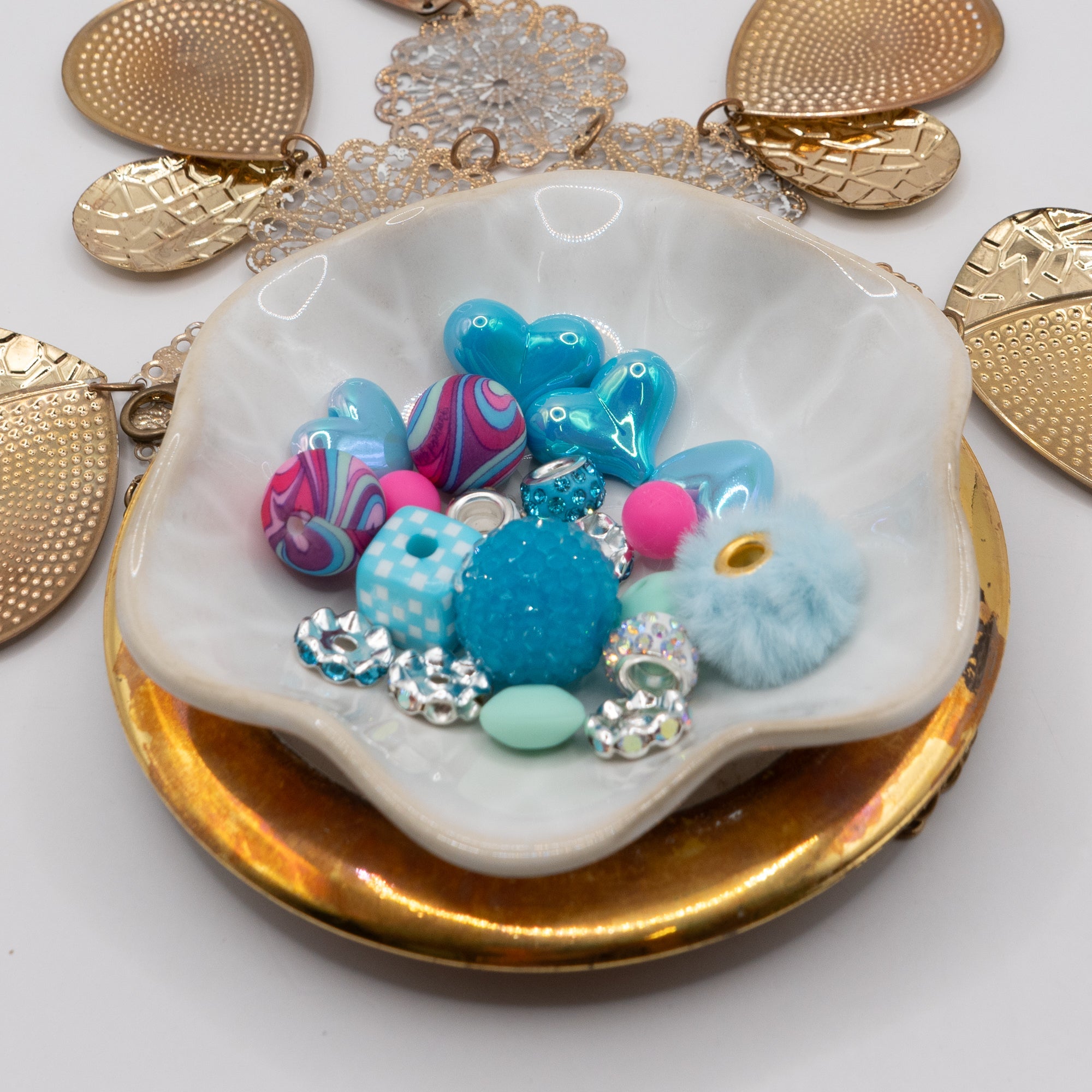 Bite-Sized Silicone Bead Mix in Cotton Candy Festival