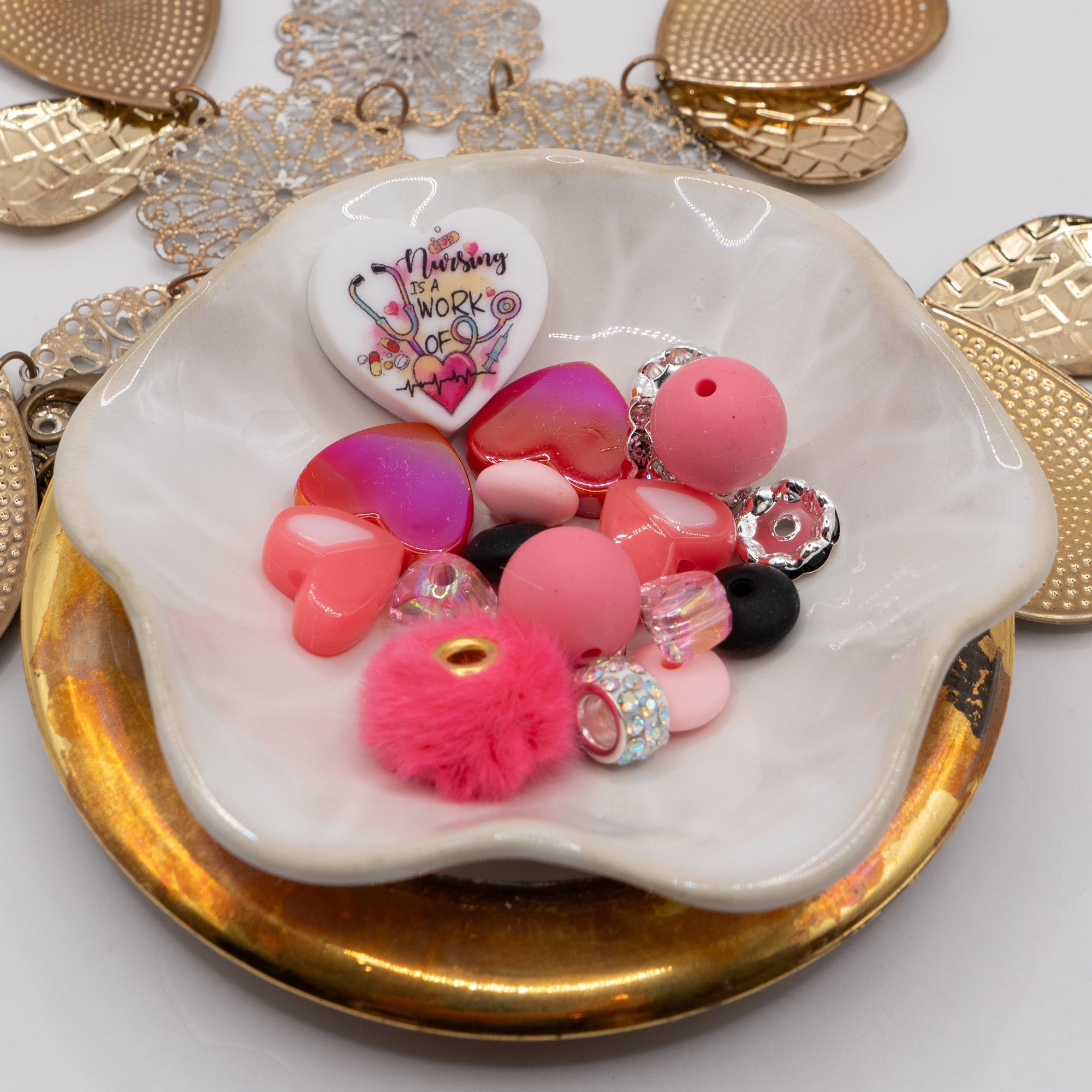 Bite-Sized Silicone Bead Mix in Healing Hearts