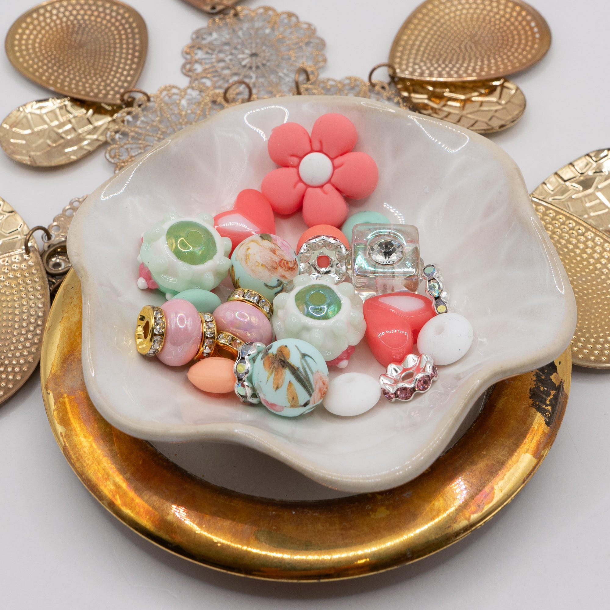 Bite-Sized Silicone Bead Mix in Pastel Petal Pop