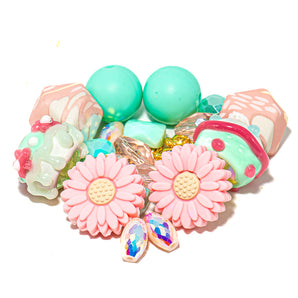 Silicone Bead Mix in Picnic In The Garden