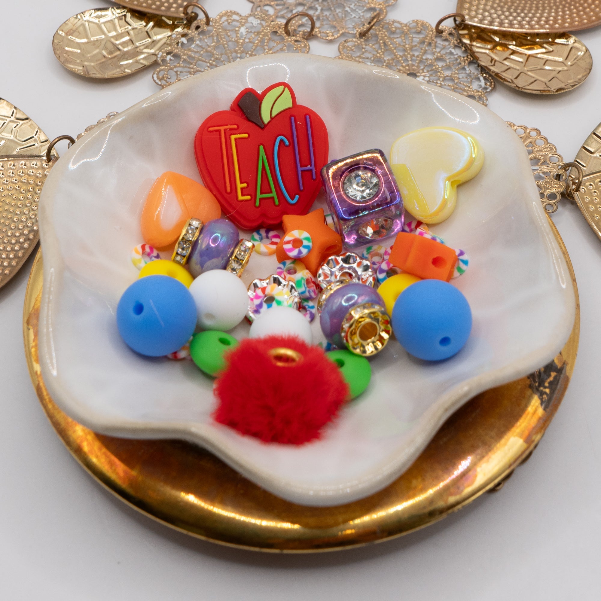 Bite-Sized Silicone Bead Mix in Teacher