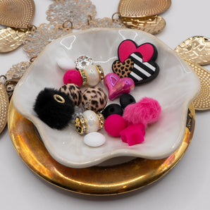 Bite-Sized Silicone Bead Mix in Wild Rose