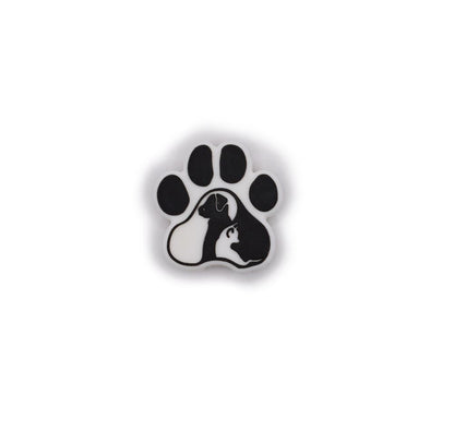 Pet Love Pawprint Silicone Focal Bead