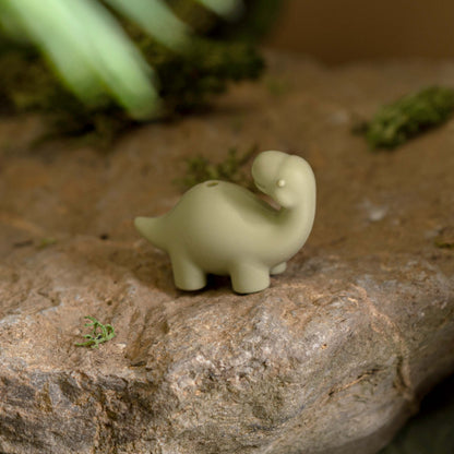 Silicone Focal Bead in Olive the Green Brachiosaurus