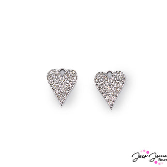 Charm Pair in Silver Heart