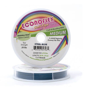 Soft Flex Econoflex Beading Wire in Steel Blue