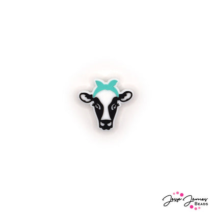 Spa Day Cow Silicone Focal Bead