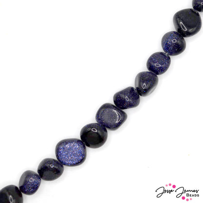 Sparkling Gobblestones Single-Style Beads