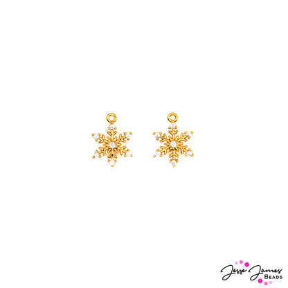 Sparkling Snowflakes Earring Blanks