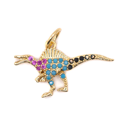 SpinoSparkle Brass Micro Pave Cubic Zironia Charm