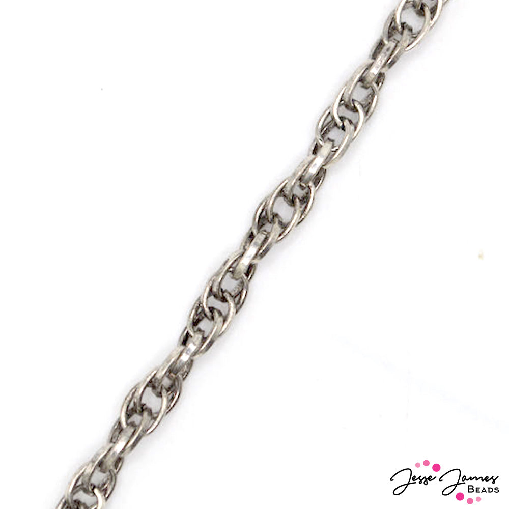 Spiral Tower Silver Chain