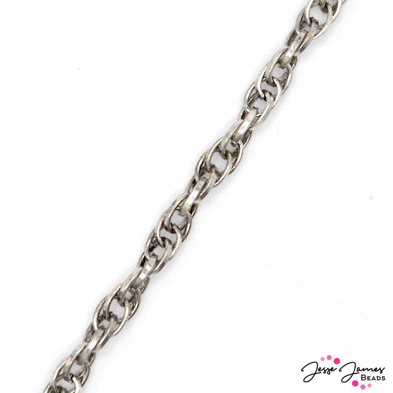 Spiral Tower Silver Chain