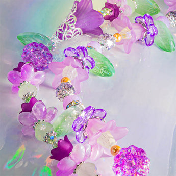 Spring Bead Strand Duo in Wisteria