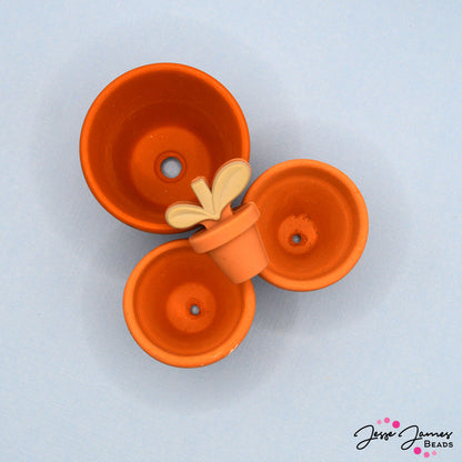 Sprouting Plant Silicone Focal Bead