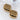 Square Bead Pair in Black Snake 