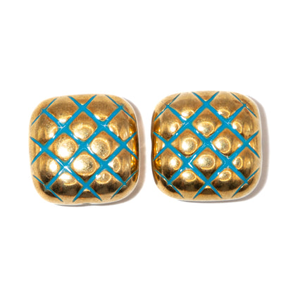 Square Bead Pair in Ocean Goddess