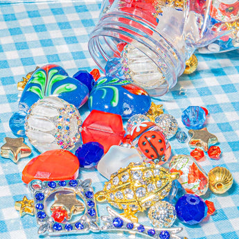 Stacey's Stars & Stripes Bead Jar