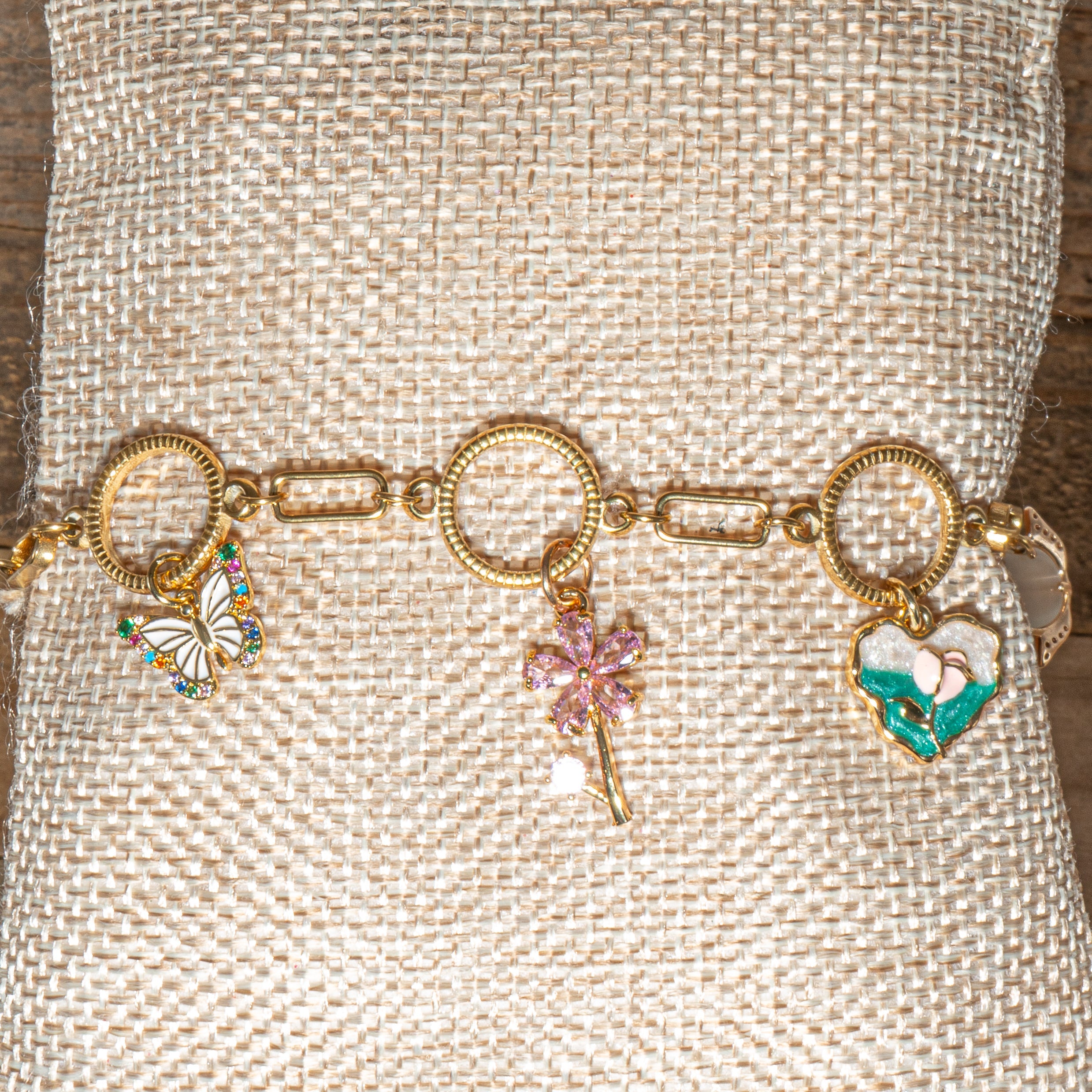 Stackable Open Link 18K Gold Bracelet