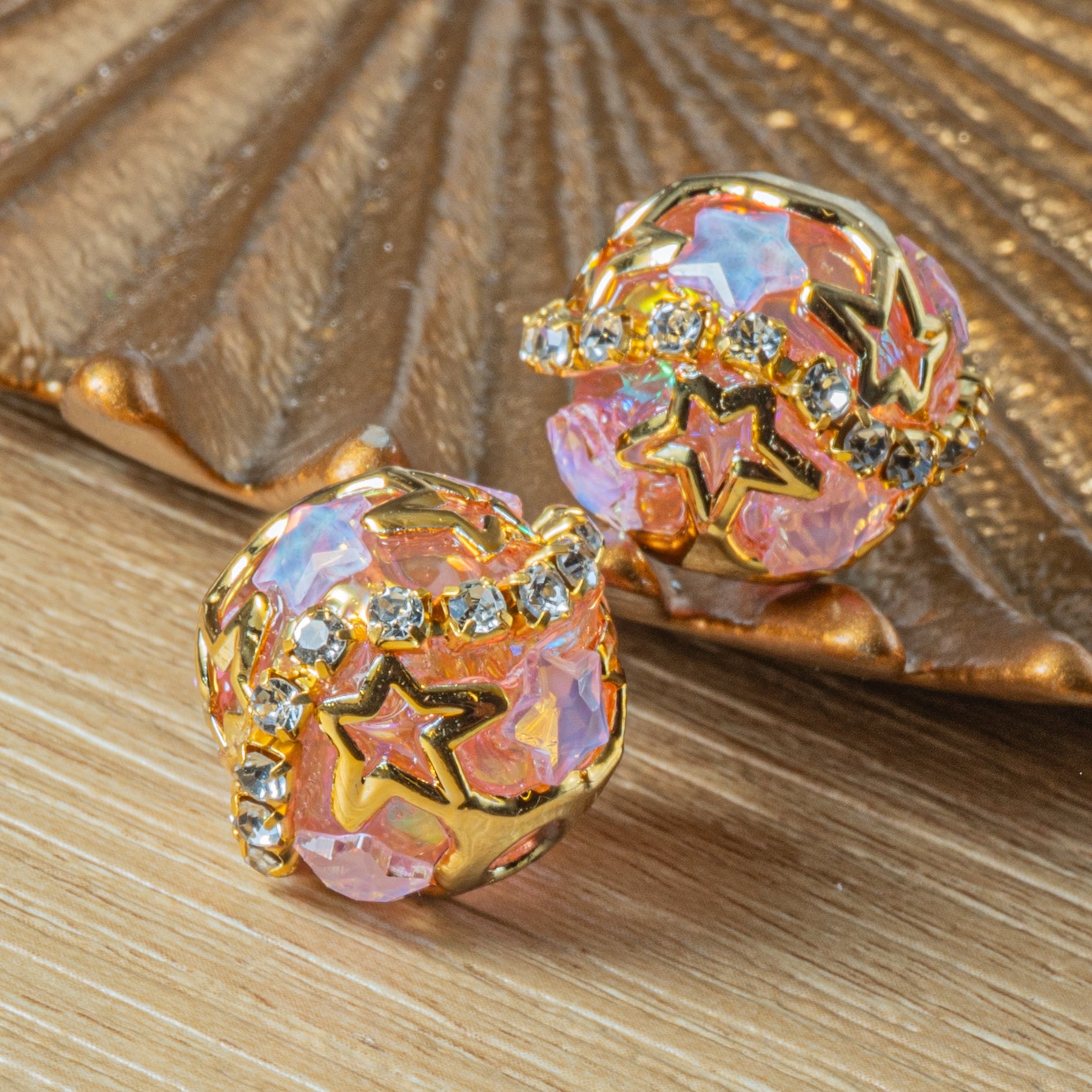 Star-Crossed Boho Bead Pair in Queen of the Galaxy