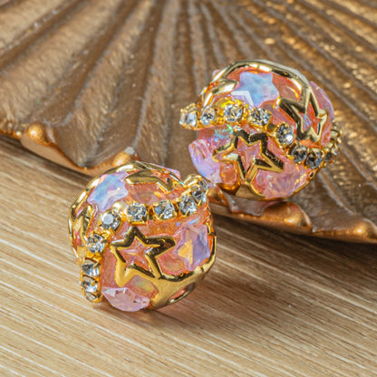 Star-Crossed Boho Bead Pair in Queen of the Galaxy