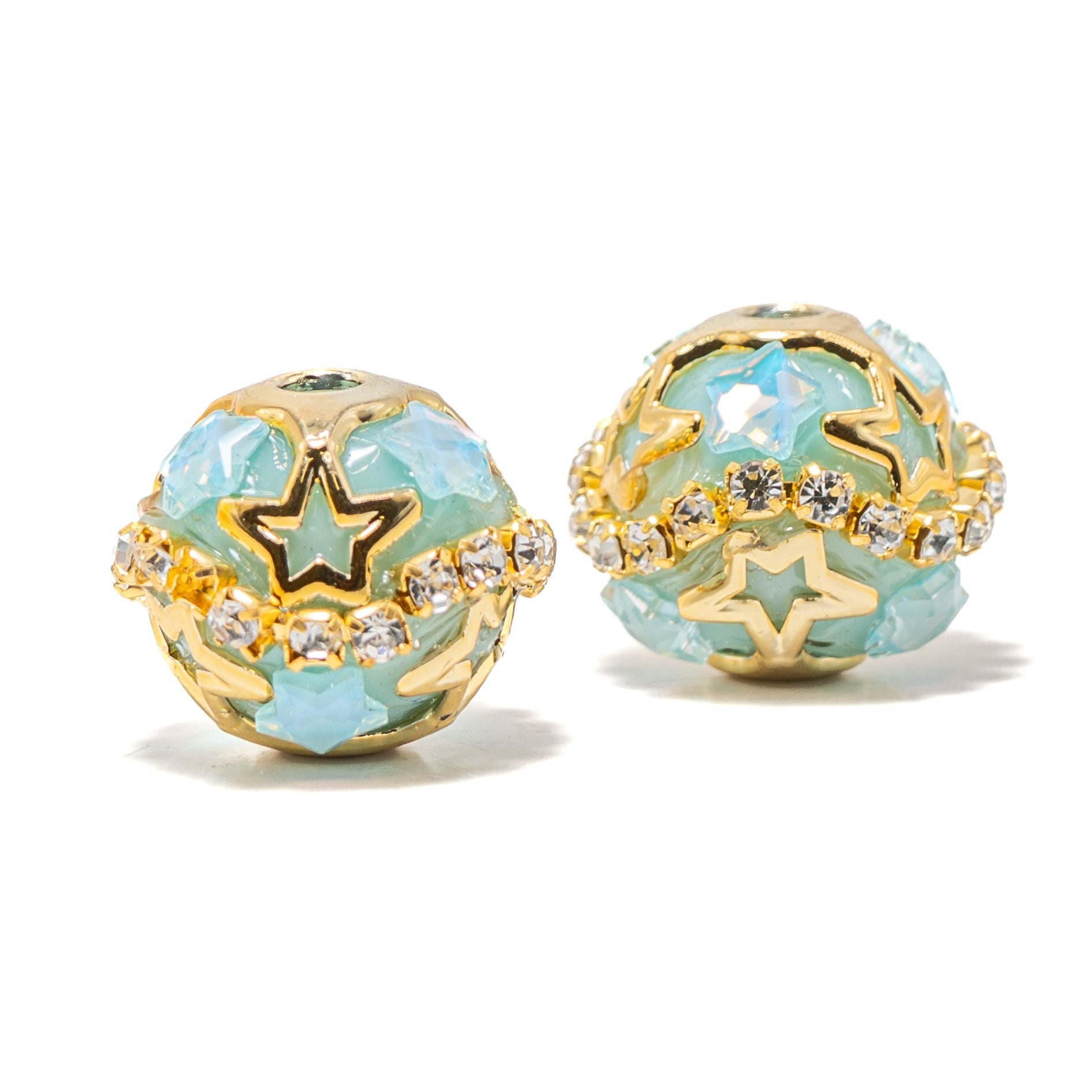 Star-Crossed Boho Bead Pair in Teal