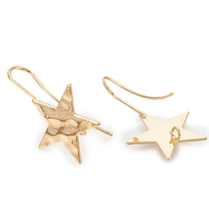 Brass Gold Star Earring Findings