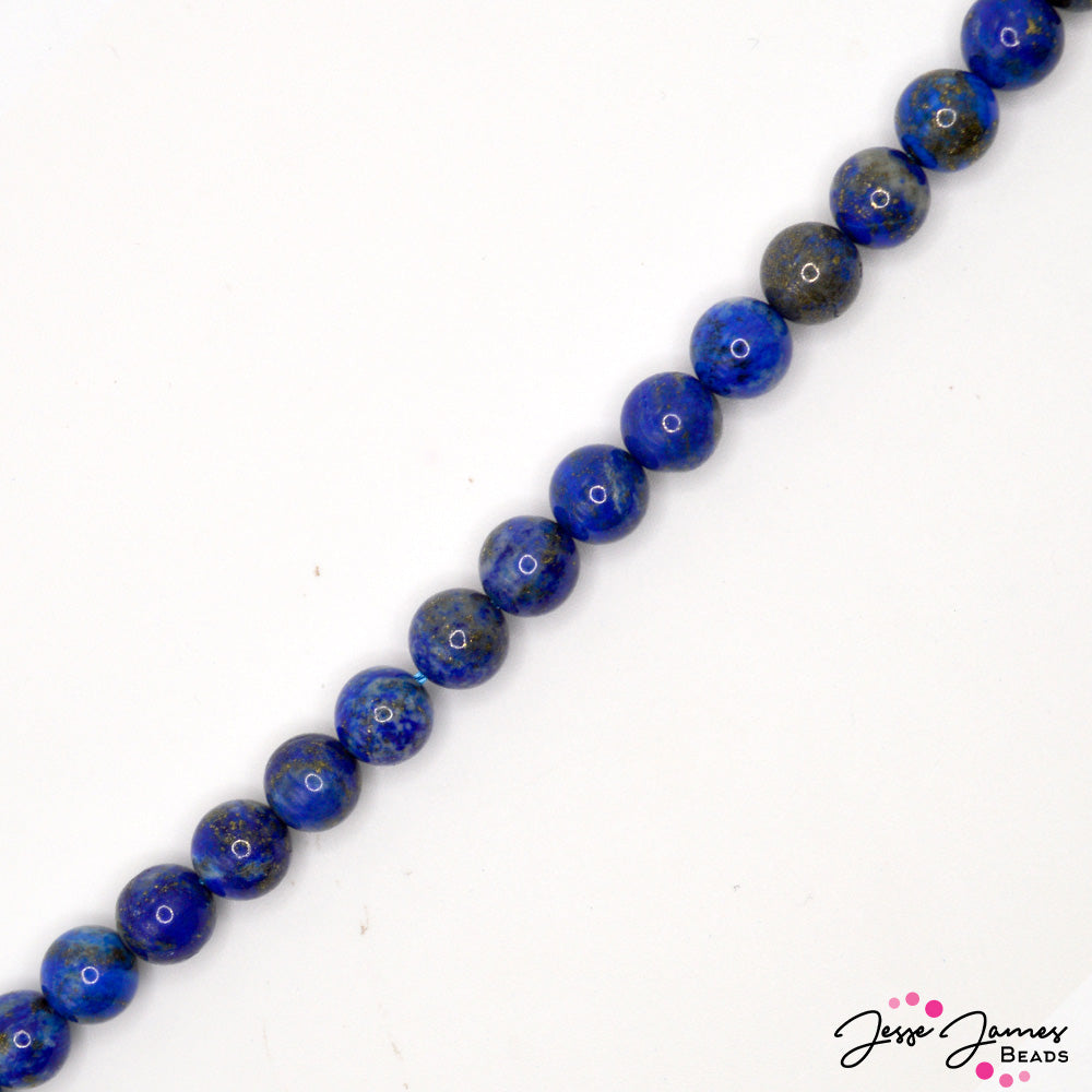 Stone Bead Strand in Lapis